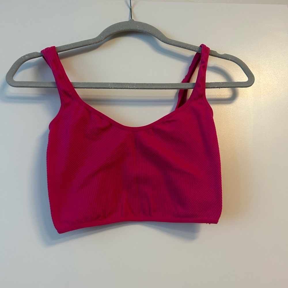 Urban Outfitters hot pink cropped tank top size m/l